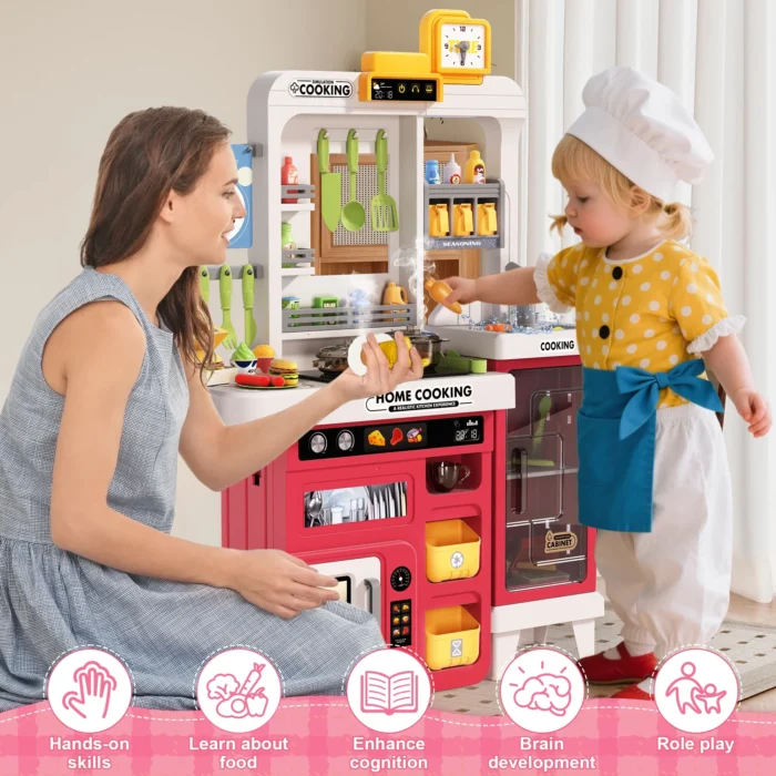 مطبخ Home Kitchen الأصلي – 83 سم مع رف جانبي - Image 6