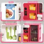 مطبخ Home Kitchen الأصلي – 83 سم مع رف جانبي - Image 3
