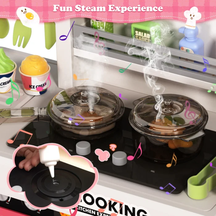مطبخ Home Kitchen الأصلي – 83 سم مع رف جانبي - Image 4