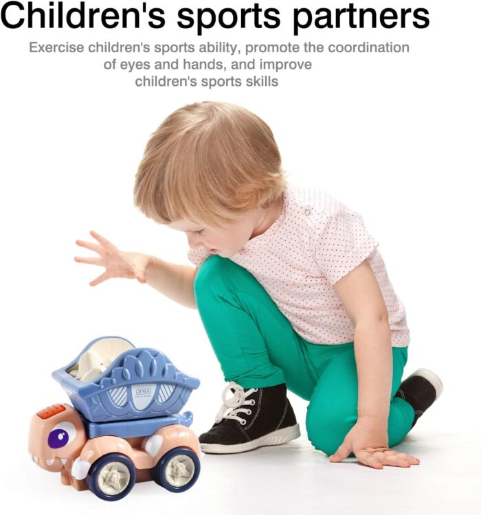 ⁦لعبة سيارات الديناصور المتحركة والمضيئة مع موسيقى⁩ - الصورة ⁦3⁩