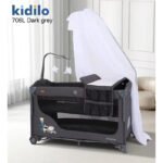 سرير أطفال Kidilo 706L متعدد الوظائف 4 في 1