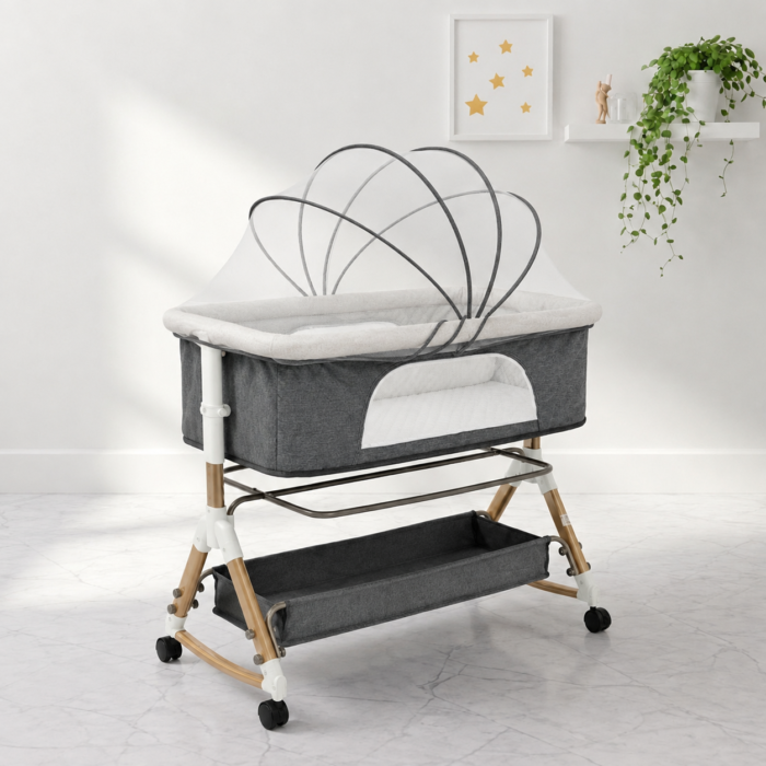 ⁦تخت الأطفال الفاخر iBaby Z2 – فرش داخلي مخمل⁩ - الصورة ⁦2⁩