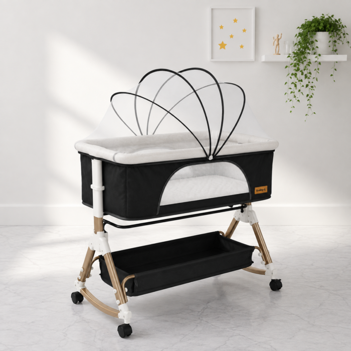 ⁦تخت الأطفال الفاخر iBaby Z2 – فرش داخلي مخمل⁩ - الصورة ⁦3⁩