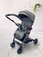 ⁦عربة الأطفال الفاخرة iBaby T7 – يد باتجاهين، نظام جر السفر (Trolley)، وراحة متكاملة⁩ - الصورة ⁦4⁩